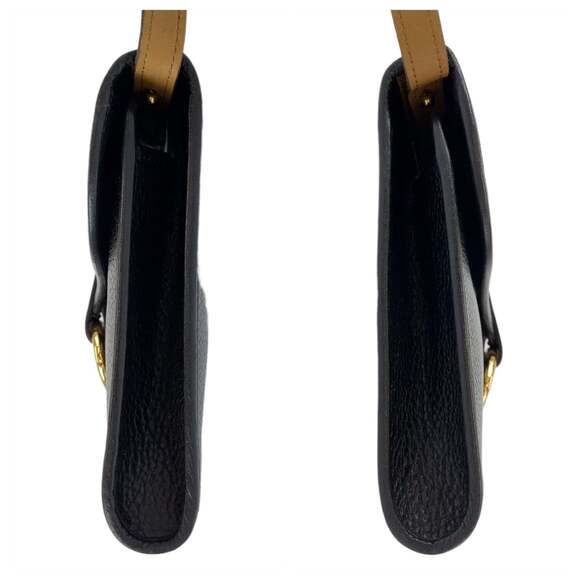 CHRISTIAN DIOR BLACK LEATHER CROISSANT SHOULDER BAG – RDB CHRISTIAN DIOR Vintage Black Leather Shoulder Bag